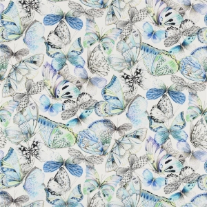 Textil Papillons - Cobalt